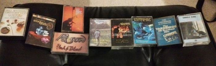 assorted tapes