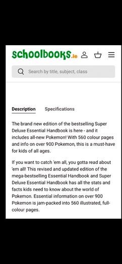 Pokemon Book - Brand New