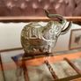 Vintage Cambodian Silvered Elephant Trinket Box Khmer Betel Nut Box Image 10