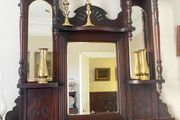 Victorian Solid Mahogany Antique over mantel
