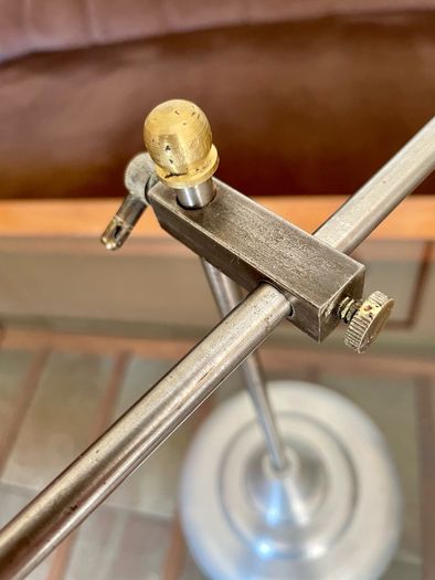 Nautical Decorative Magnifying Glass With Adjustable Stand Desktop Brass Detail