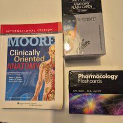 Anatomy textbook + flashcards
