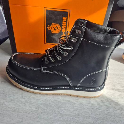 SL-Saint, Men's Leather  Moc Toe Boots, UK12 EU47