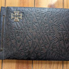 German Military Soldier Photo Album with Nazi Iron Cross World War 2
