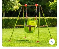 Folding baby swing set