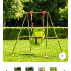 Folding baby swing set
