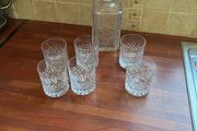 Innisfree 6x tumblers and 1x decanter