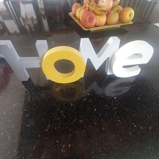 Wooden home sign