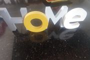 Wooden home sign
