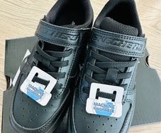 Skechers all black school shoe, washable