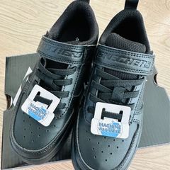 Skechers all black school shoe, washable
