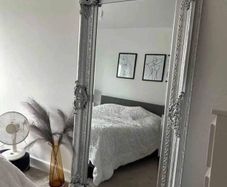 Large Silver 6ft Wall Mirror