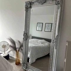Large Silver 6ft Wall Mirror