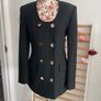 blazer Bnwt Zara black blazer medium with gold buttons Image 2