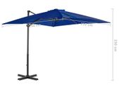Cantilever Umbrella with Aluminium Pole Azure Blue 250X250 cm