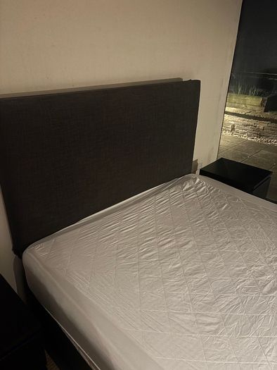FREE Queen Bed, mattress and very sturdy shelves