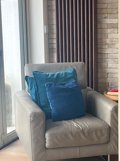 Leather arm chair
