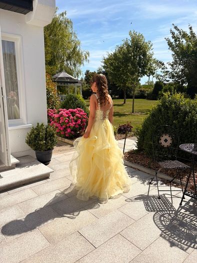 yellow debs dress