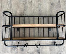 Coffee cup display shelf
