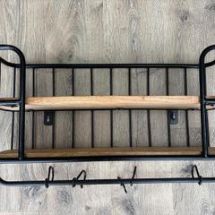 Coffee cup display shelf