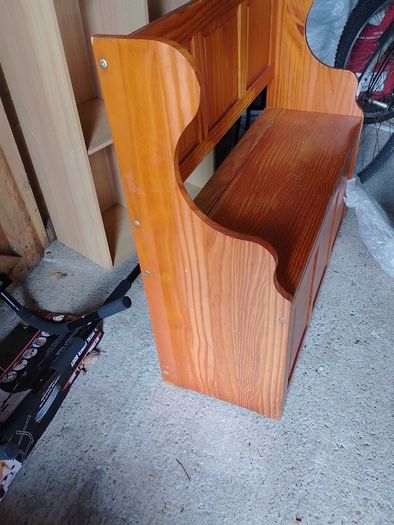 Real Pine Monk's Bench