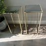 X2 gold mirrored console tables Image 4