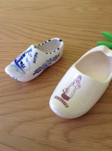 Pair of China clogs