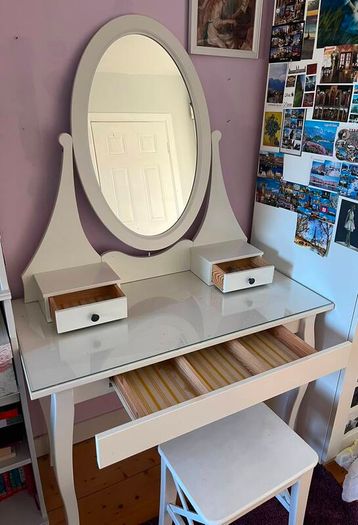 Dressing table and stool