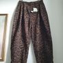 Allsaints Leopard Print Barrel Leg Jeans Size Uk 16 Image 6