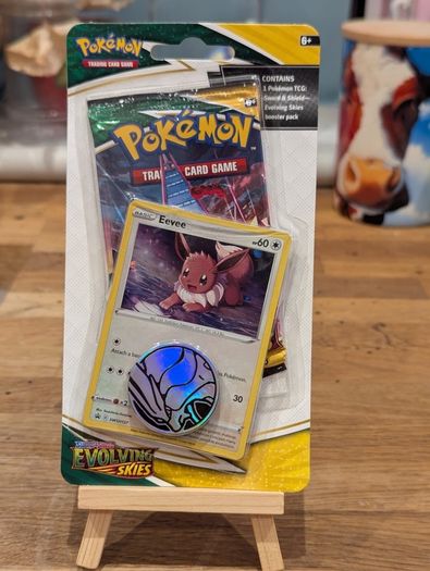 Evolving skies sealed blister pack with Eevee promo card