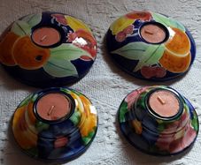 set of four tea light holder's