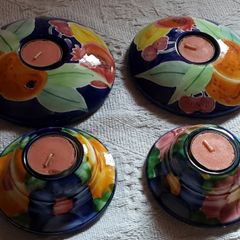 set of four tea light holder's