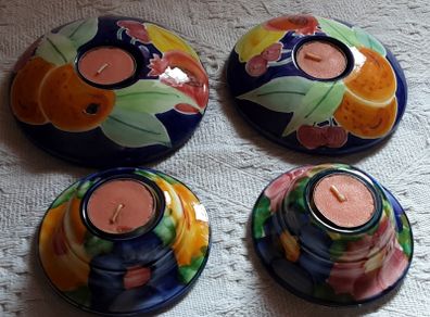 set of four tea light holder's
