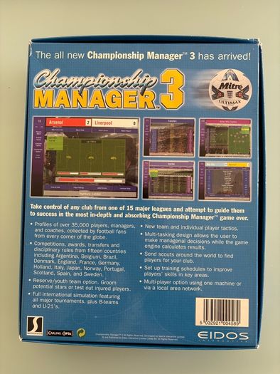 Championship Manager 3 - 2000/2001 PC CD-ROM