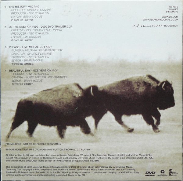 U2. The Best Of 1990-2000 & B-Sides plus DVD. Free Postage!