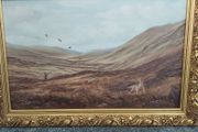 Large Vintage Framed Oil Painting (1977) - J. S. Morgan Hunting Scene