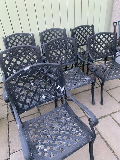 Cast iron garden furniture