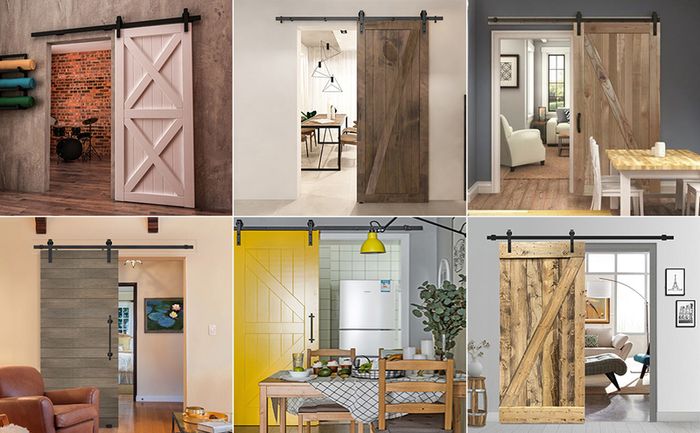 4 ft / 122 cm Sliding Barn Door Kit Set
