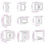 14 Piece Kitchen Cabinet Set Black Image 9