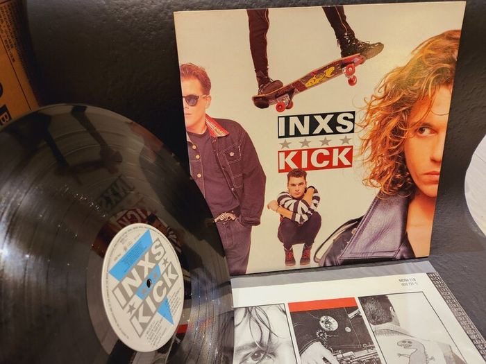 INXS Kick vinyl Record gatefold With Lyric sheet 'Excellent'