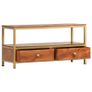 Sideboard 90x30x45 cm Solid Acacia Wood Image 3