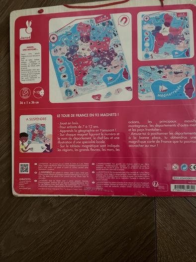 Magnetic wooden puzzle France - French brand Janod