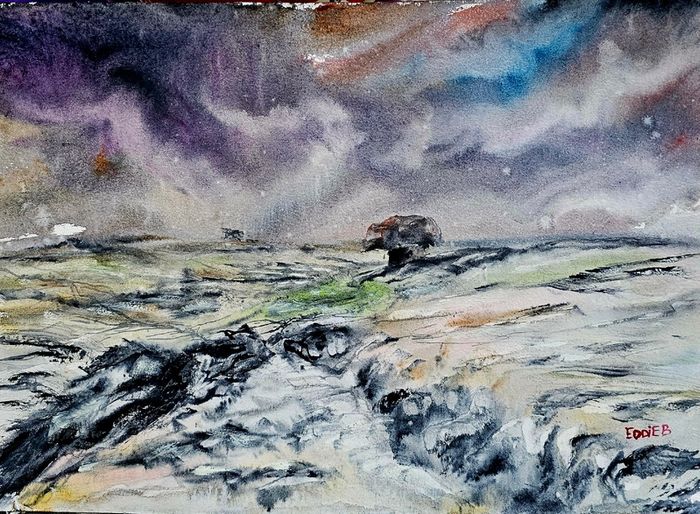 the burren co Clare watercolour
