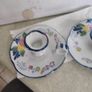 Vintage Set of 2  Candle Holders Pottery Hand Painted MADE IN Holland Image 5