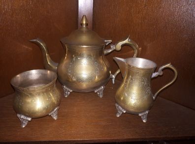 Lovely Gold Colour Tea Set