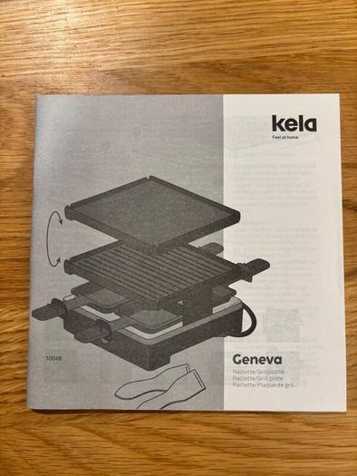 Kela Geneva Raclette Grill for 4 People  Used Once, Excellent Condition