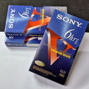 Sony T-120 VHS Cassette Tape - 6 Hours Recording (EP Mode) - Used