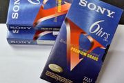 Lot of 3x Sony T-120 Premium Grade VHS Tape Sleeves