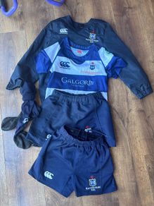 Full Blackrock rugby kit aBRC