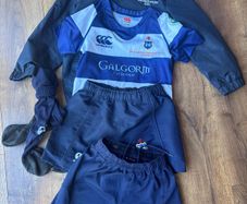 Full Blackrock rugby kit aBRC